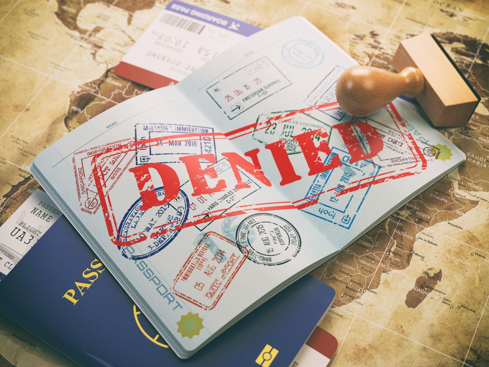 Cancelación de visa de Estados Unidos.